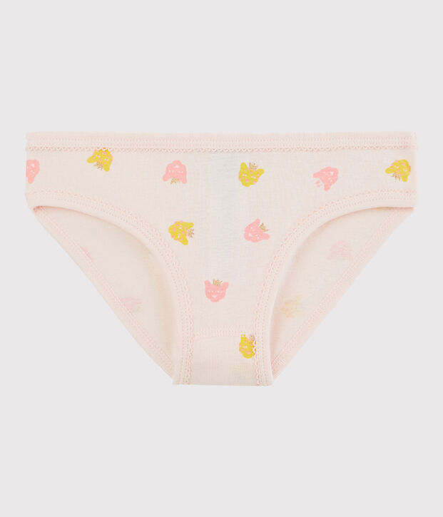 Baumwollh&ouml;schen f&uuml;r kleine M&auml;dchen rosa/vielfarbig