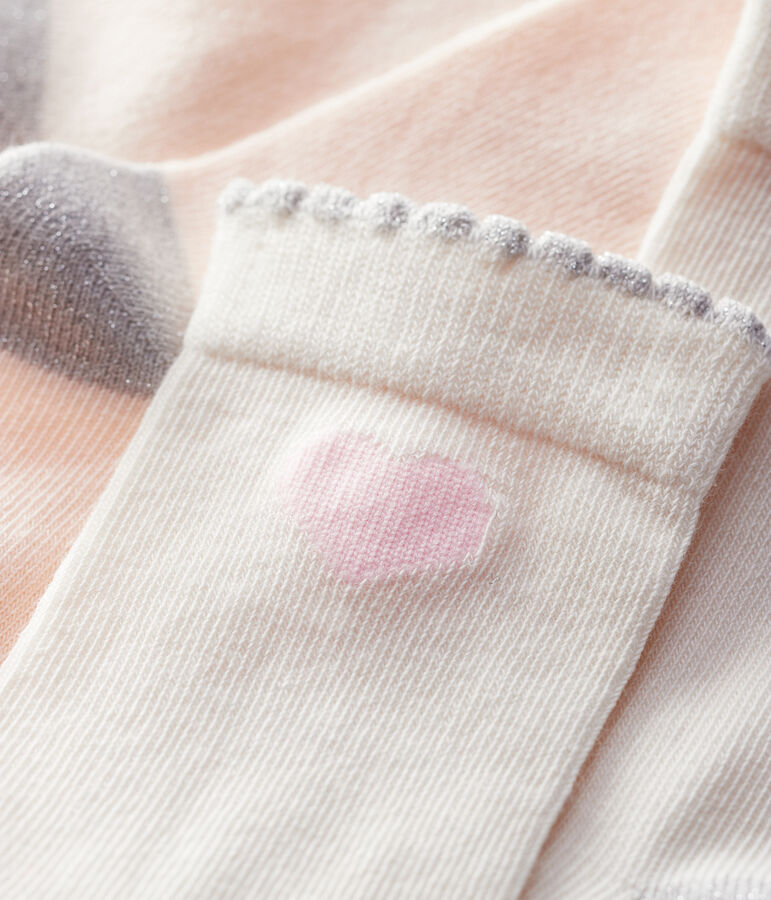 2er-Set Kindersocken f&uuml;r M&auml;dchen vielfarbig