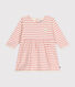 Langärmeliges Baby-Kleid aus Doppeljersey