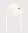 Baby-Sonnenhut aus Twill. weiss MARSHMALLOW