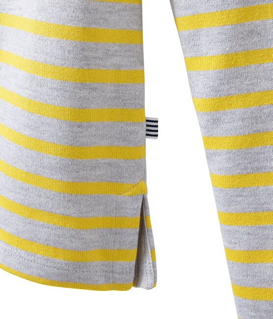 Klassisches streifenshirt grau POUSSIERE/gelb BLE