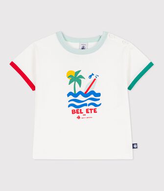 Kurz&auml;rmeliges Baby-T-Shirt aus Baumwolle mit Motiv