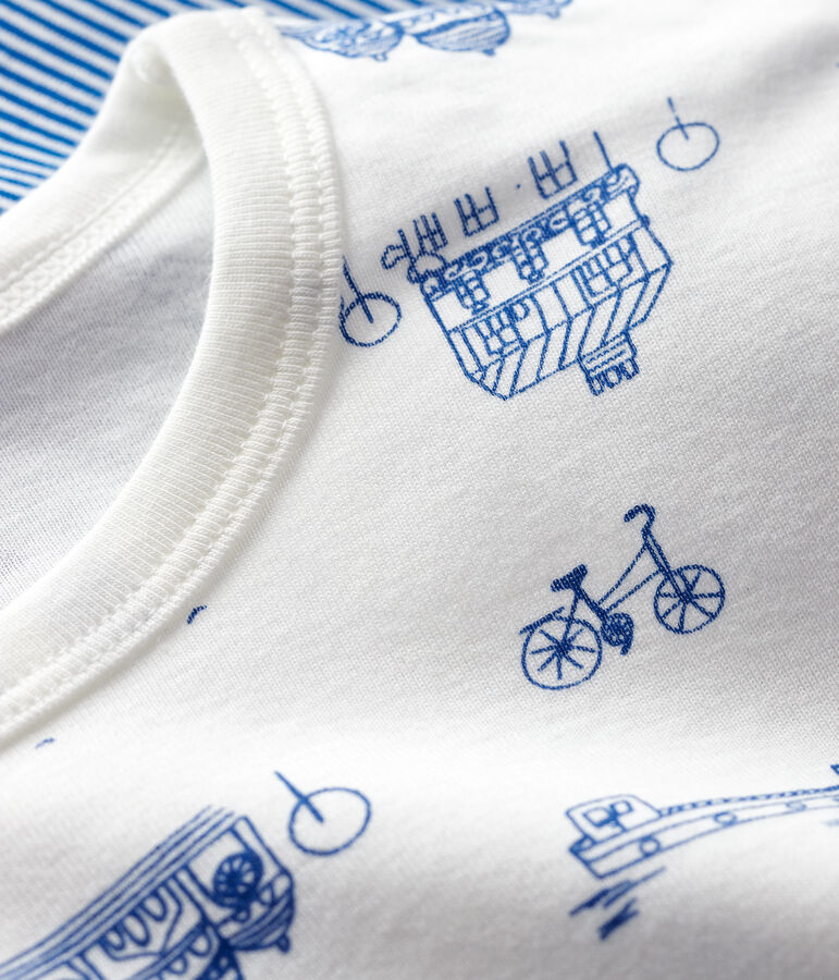 2er-Set Kinderpyjamas aus Baumwolle mit Paris-Motiv/Ringelstreifen f&uuml;r Jungen vielfarbig