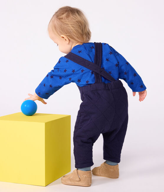 Langbeinige Baby-Latzhose aus dickem Jersey, einfarbig SOIR
