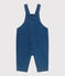 Langbeinige Baby-Latzhose aus Jeansstoff mit Elastan.  blau BLEU DELAVE