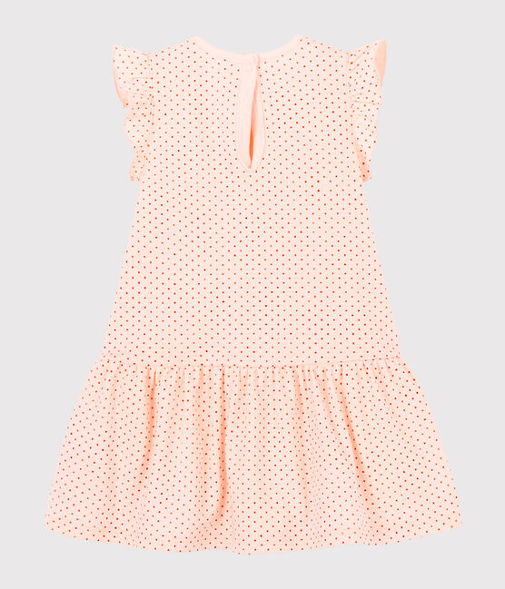 Ärmelloses Baby-Strickkleid für Mädchen rosa FLEUR/rosa COPPER