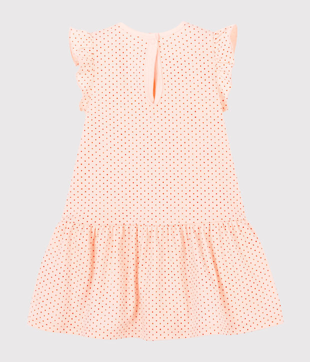 &Auml;rmelloses Baby-Strickkleid f&uuml;r M&auml;dchen rosa/rosa