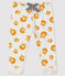 Baby-Hose für Jungen aus Fleece weiss MARSHMALLOW/gelb BOUDOR