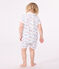 Baby-Kurzoverall mit Paris-Motiv am Kragen weiss MARSHMALLOW/weiss MULTICO