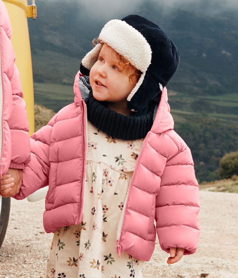 Baby-Anorak mit Fleece-Futter rosa