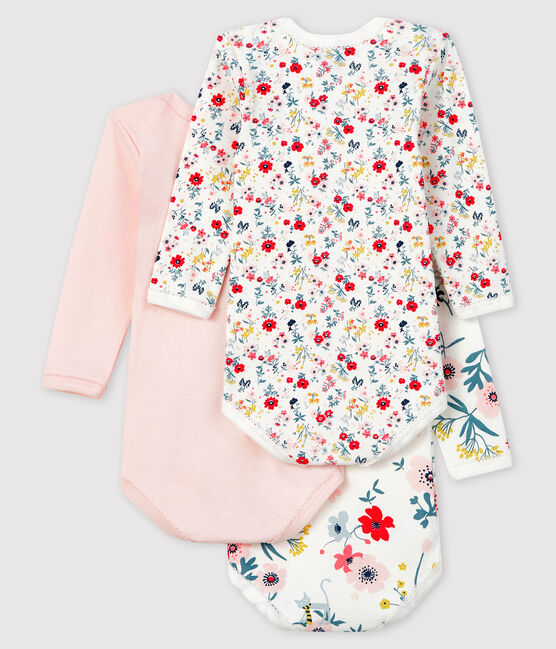 3er-Set langärmlige Baby-Bodys für Mädchen variante 1