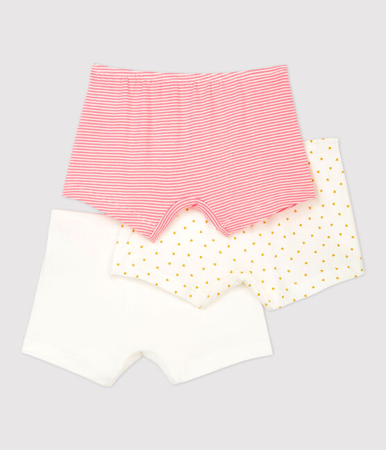 3er-Set Shortys aus Baumwolle mit Herz-Motiv für Mädchen variante 1