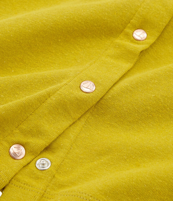 Kinder-Cardigan Mädchen grün BAMBOO