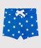 Bedruckte Baby-Jungen-Shorts blau PERSE/weiss MARSHMALLOW