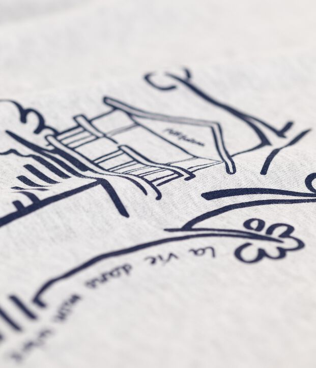 Kurz&auml;rmeliges Kinder-T-Shirt aus Baumwolle f&uuml;r Jungen grau