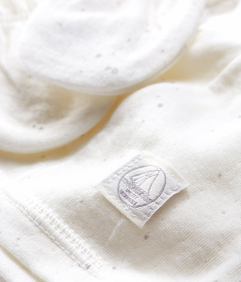 Set mit M&uuml;tzchen und Baby-F&auml;ustlinge aus Doppeljersey variante 1