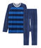 Kinderpyjama aus Nicki für Jungen blau MEDIEVAL/blau MAJOR