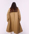 Lange Damen-Regenjacke zweifarbig LATTE