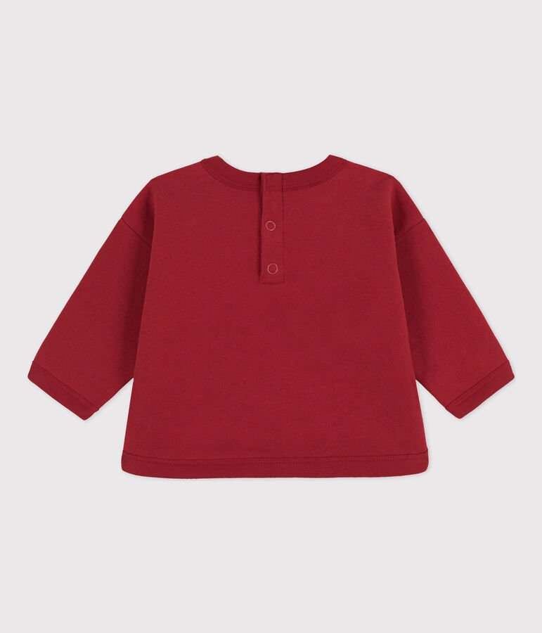 Baby-Sweatshirt aus Baumwolle rot