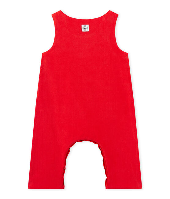 Baby-Jungen-Latzhose aus Nicki rot FROUFROU