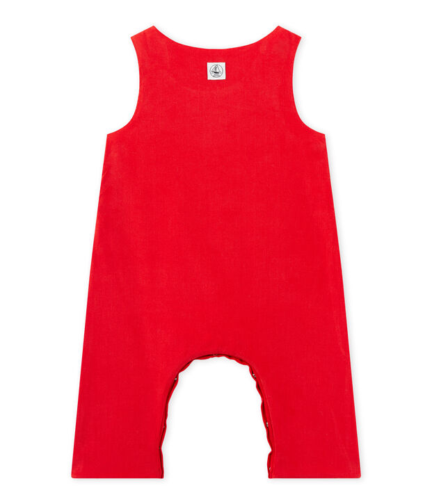 Baby-Jungen-Latzhose aus Nicki rot