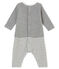 Langer Baby Jungen Overall mit Vichy-Karomuster grau SUBWAY/weiss MARSHMALLOW