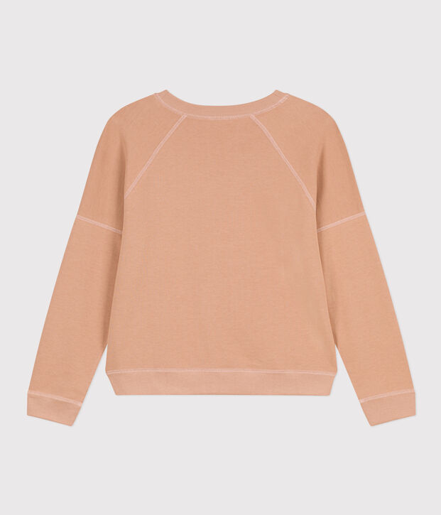 Sweatshirt aus Baumwolle f&uuml;r Damen beige