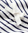 Baby-Hose aus Baumwolle weiss MARSHMALLOW/blau SMOKING