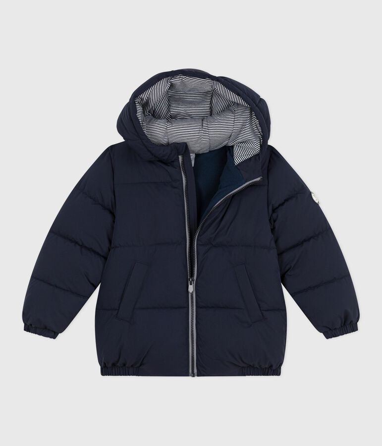 Einfarbige Kinder-Winterjacke blau