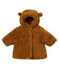 Baby-Sherpa-Mantel für Mädchen braun BRINDILLE