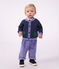Baby-Hose aus einfarbigem Fein-Cord violett