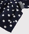 Langärmeliges Baby-Kleid für Mädchen blau SMOKING/weiss MARSHMALLOW
