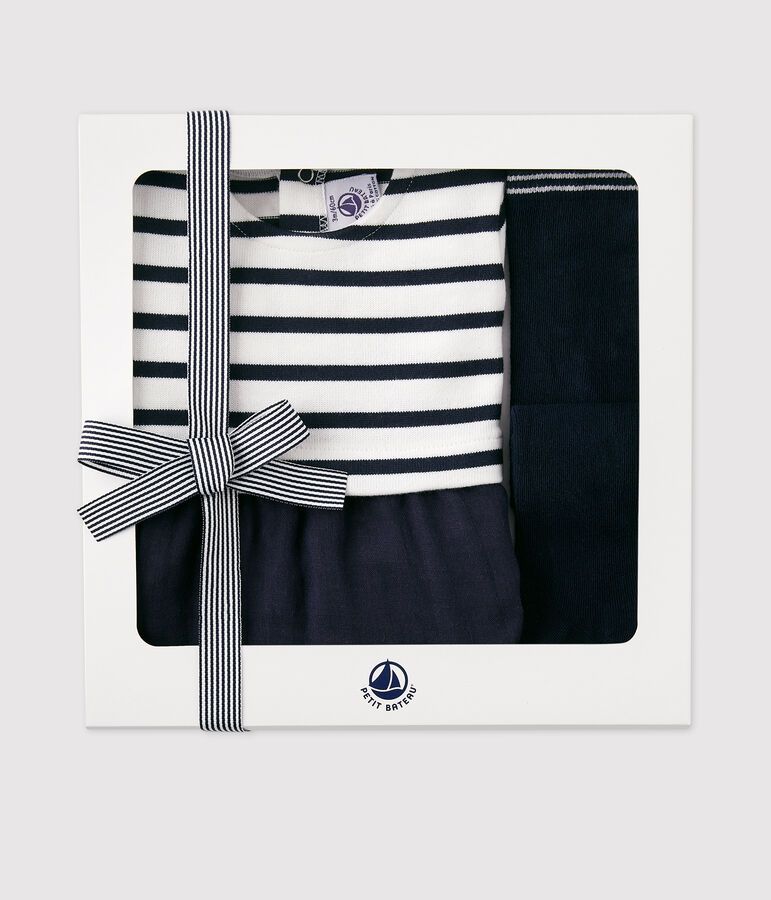 Geschenkset: Kinderkleid und Strumpfhose f&uuml;r M&auml;dchen vielfarbig