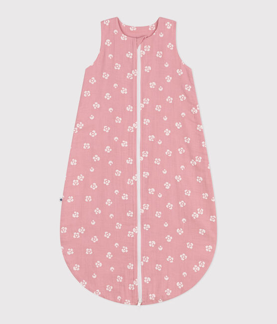 Babyschlafsack aus Baumwolle mit Blumenmotiv TOG-Wert 1 rosa CHARME/weiss MARSHMALLOW