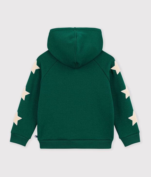 Kinder-Kapuzensweatshirt aus einfarbiger Baumwolle TREE