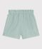 Baby-Shorts aus einfarbiger Baumwolle blau
