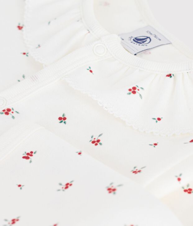 Pyjama b&eacute;b&eacute; en coton sans pieds imprim&eacute; weiss/vielfarbig