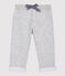 Baby-Hose aus Molton. grau BELUGA CHINE