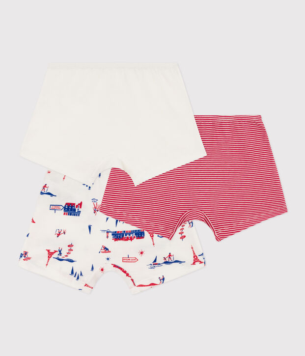 3er-Set Shortys aus Baumwolle mit Paris-Print f&uuml;r M&auml;dchen vielfarbig