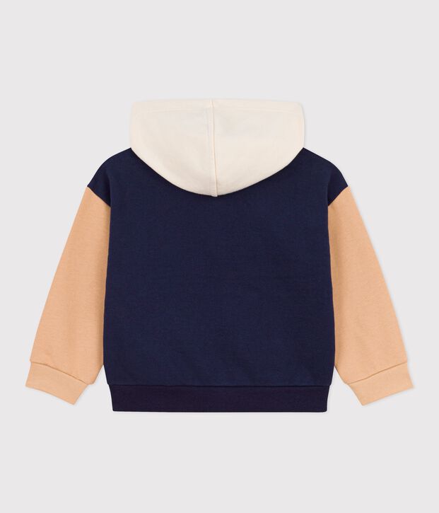 Kinder-Sweatshirt mit Kapuze f&uuml;r Jungen blau/vielfarbig