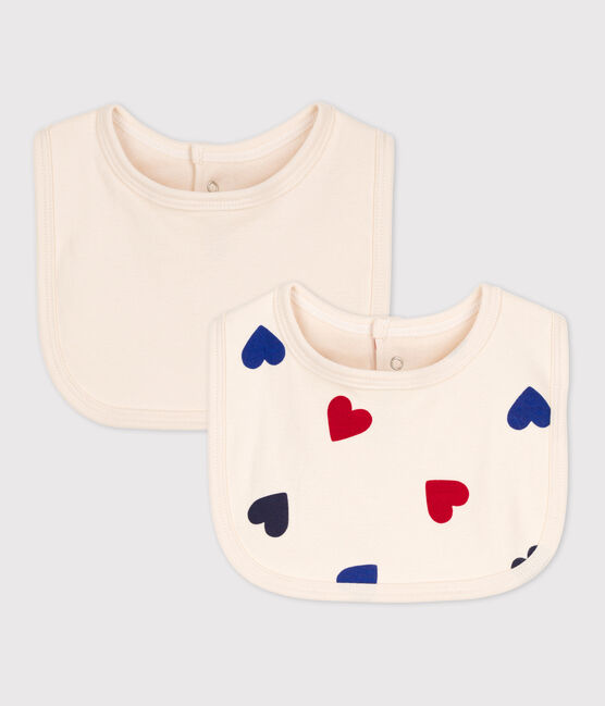2er-Set Baby-Lätzchen aus Baumwolle mit Herzmotiv variante 1