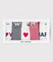 5er-Set Baby-Bodys aus Rippstrick variante 1