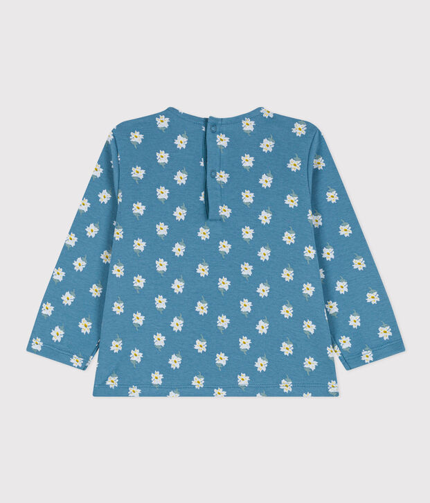 Lang&auml;rmeliges Baby-T-Shirt aus Baumwolle blau/vielfarbig