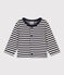 Baby-Cardigan aus gestreiftem Doppeljersey blau SMOKING/ AVALANCHE