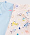 2er-Set kurzärmelige Yoga-T-Shirts mit Tiermuster für Mädchen variante 1