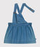Ärmelloses Babykleid aus leichtem Denim blau DENIM CLAIR