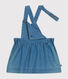 Ärmelloses Babykleid aus leichtem Denim