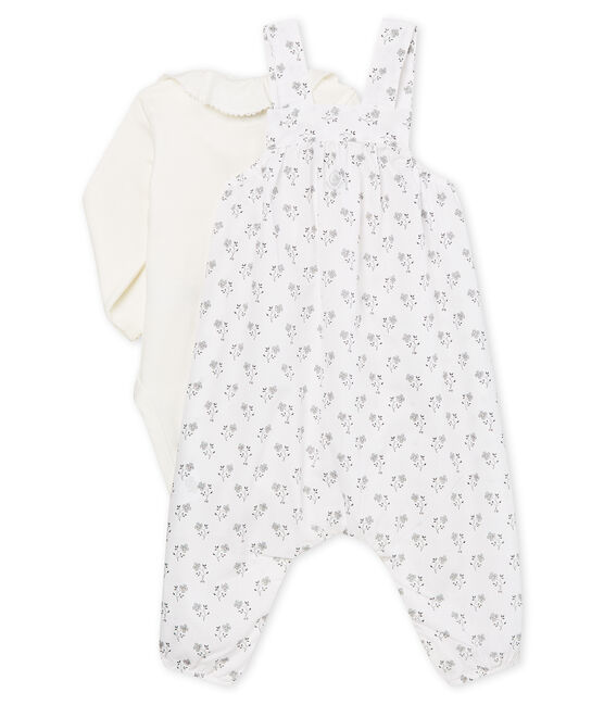 3 Teiliges Ensemble Baby Festtagskleidung Madchen Petit Bateau