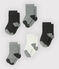 5er-Set Basic-Babystrümpfe Jungen grau CITY CHINE