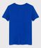 Damen-T-Shirt L’ICONIQUE aus Leinen blau DELFT
